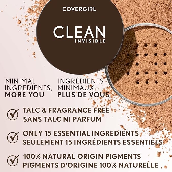 COVERGIRL Clean Invisible Loose Powder - Loose Powder, (0.7 oz) 20g