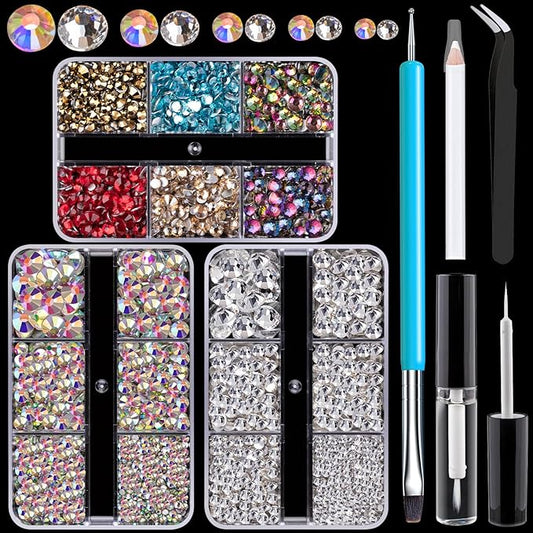 Colorful Face Gems for Makeup Set,
