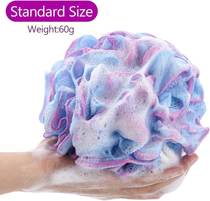 Btyms 4 pieces bath sponge