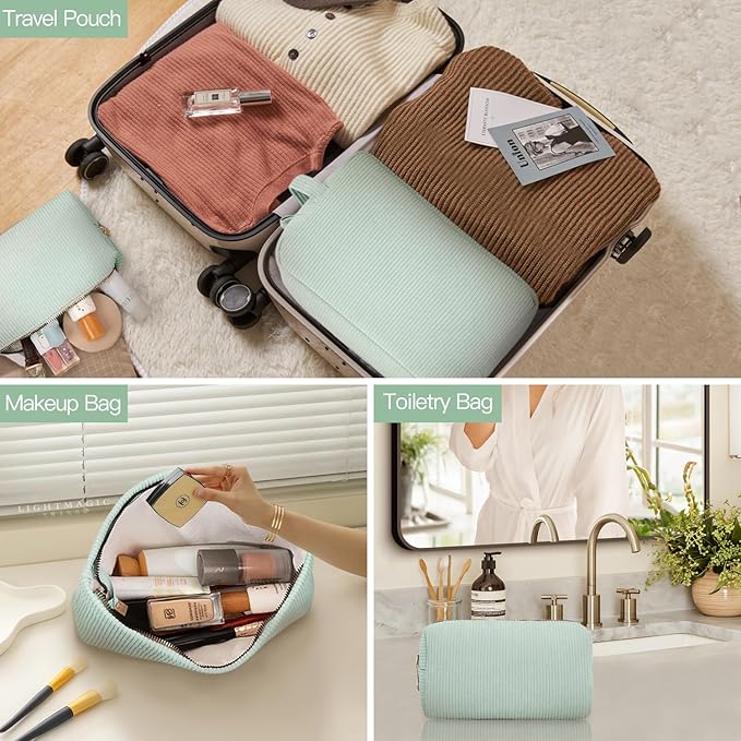 3 pieces makeup bag cosmetic