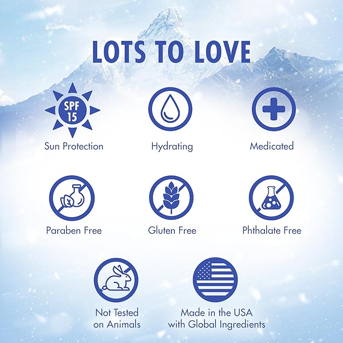 Mentholatum Natural Ice Cherry Flavor Medicated Lip Balm, Hydrating Lip Care for Dry, Chapped Lips, Moisturizing Formula with SPF 15 Helps Prevent Sunburn, Protection for Smooth, Soft Lips 48 Count