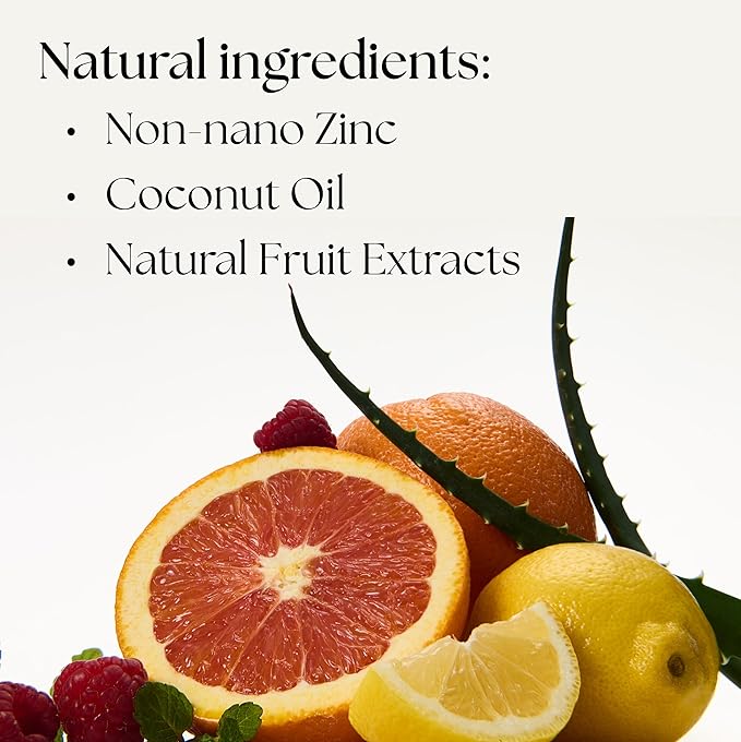 SPF 30 Mineral Sunscreen - Reef Friendly, Ocean Safe, Vegan Sunscreen Lotion for All Ages, No White Residue, Water-Resistant, 3.4 fl oz