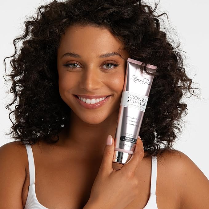 Loving Tan Bronze Shimmer Luminous Cream, Ultra Dark - Streak Free, Natural Looking, Instant Sunless Tanner - 6+ Self Tanning Applications per Tube, Cruelty Free - 4 FL Oz