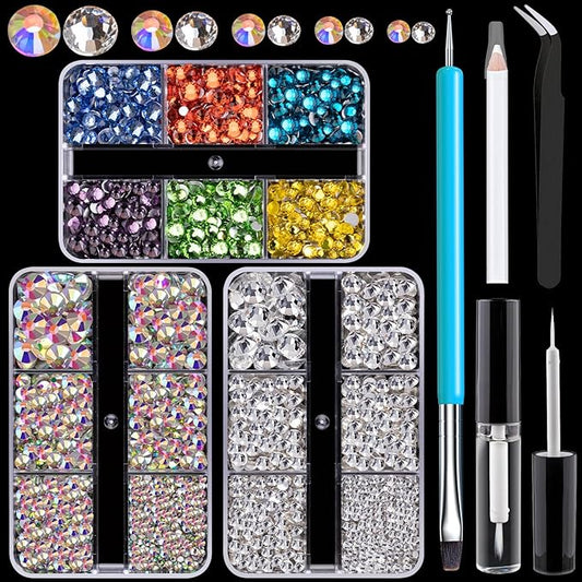 Colorful Face Gems for Makeup Set,