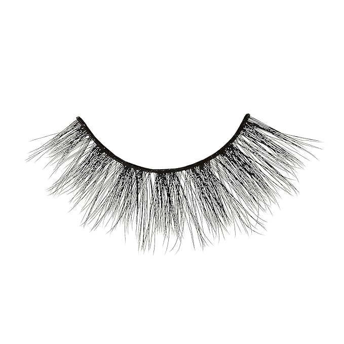 KISS Lash Couture LuXtensions Collection False Eyelashes, Flat Lash Technology, Super Slim Lash Band, Real Lash Extension Fibers, Reusable, Contact Lens Friendly Strip Lashes, Style 'Cashmere', 1 Pair