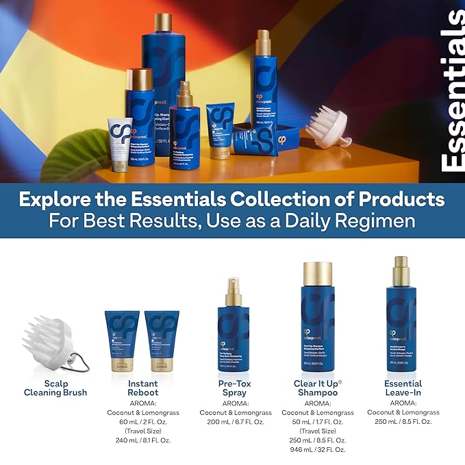 Colorproof Scalp Cleansing Brush for Optimal Hair Health — Scalp Scrubber for Deep Cleansing — Removes Buildup & Impurities, Promotes Shinier & Stronger Hair