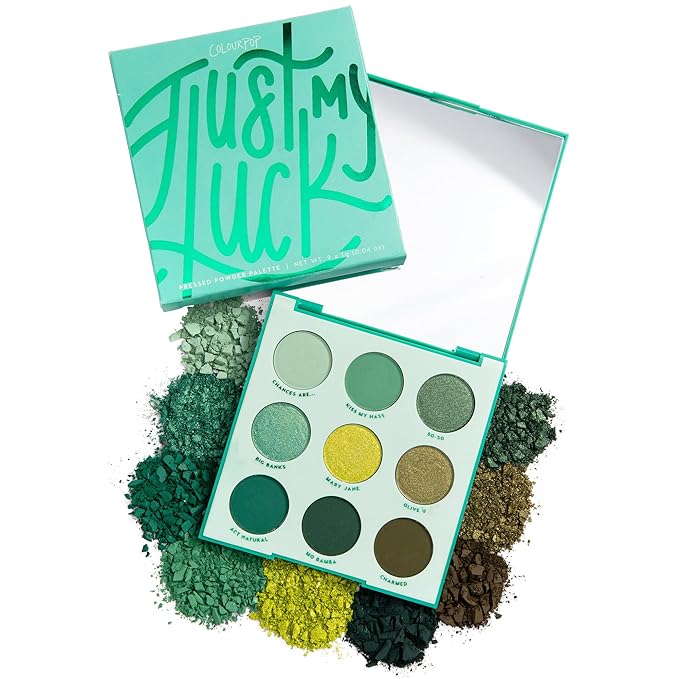 Colourpop Just My Luck Green Eyeshadow Palette - 3 oz