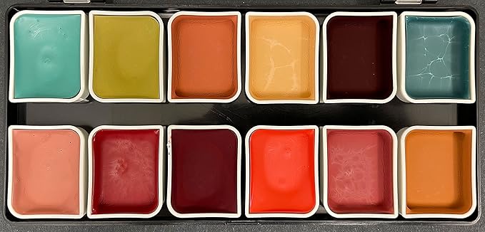 Complexion Alcohol-Activated Palette, Activator, and Remover Kit, Professional SFX Makeup Set