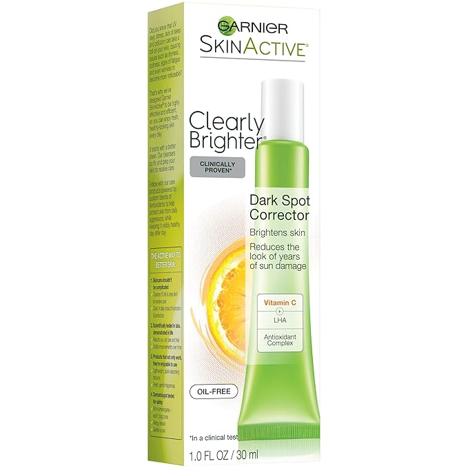 Garnier SkinActive Clearly Brighter Dark Spot Corrector with Vitamin C, 1 Fl Oz, (30mL), 1 Count (Packaging May Vary)