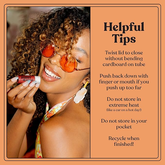 Jumbo Lip Balm Gift Set (3-Pack, Top Flavors) | Poppy & Pout All Natural Lip Balms & Moisturizers | Hydrates with Beeswax, Vitamin E, Organic Coconut Oil | Cruelty-Free | Recyclable Cardboard Tube