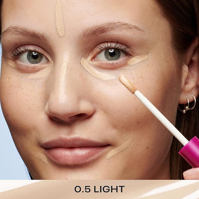 Lumene Under Eye Concealer - CC All-Over Hydrating Concealer with Medium Coverage - Multi-Tasking Under Eye Makeup Infused with Hyaluronic Acid with a Skin-Like Finish - 0.5 Light (0.3 fl oz)