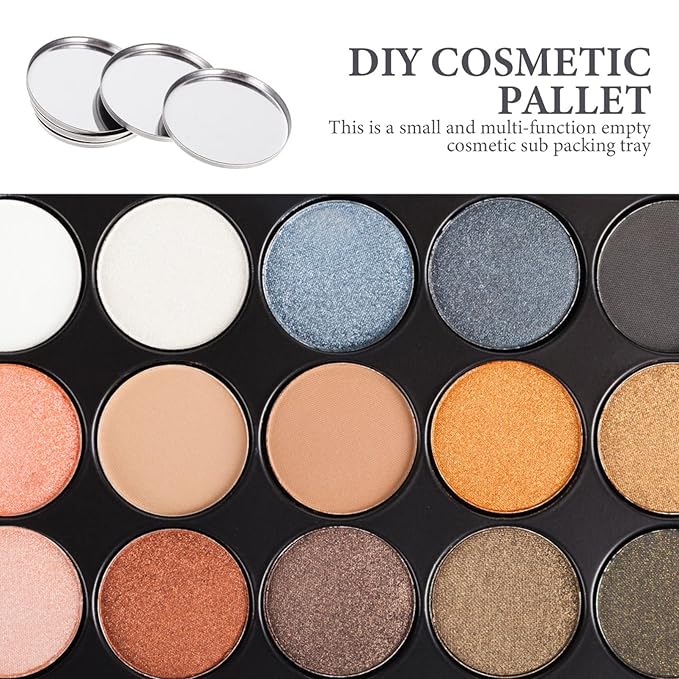 20pcs Metal Makeup Eyeshadow Jars Pan Palettes Tin