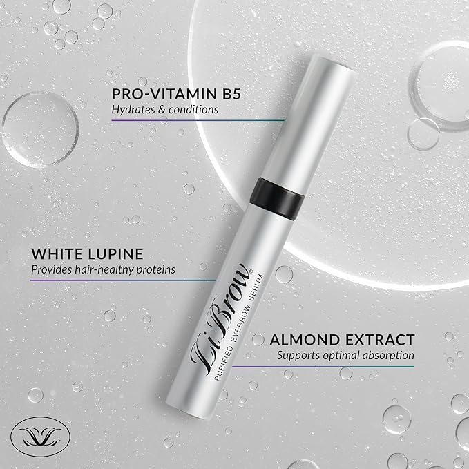 LiBrow® Purified Eyebrow Physician-Formulated Serum XL for Fuller & Thicker Looking Eyebrows | Natural Eyebrow Enhancer Safe for Sensitive Skin | 6-Month Supply (6ml)