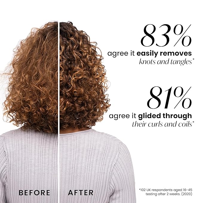 Tangle Teezer Ultimate Detangler Curly Hair Brush, Dry & Wet Hairbrush, Reduces Frizz & Breakage, for 3C to 4C Curly Hair Types, Pink Mango