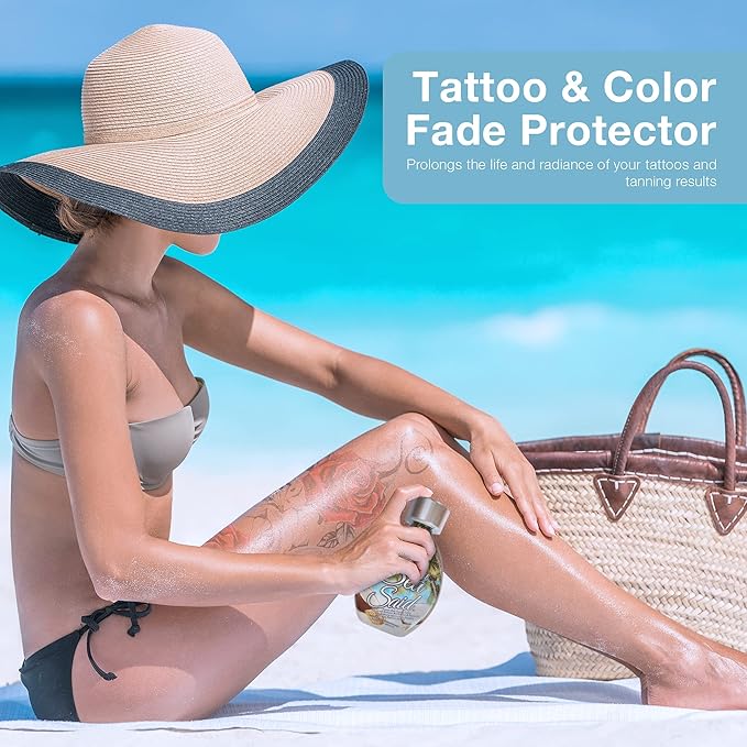 That’s What Sea Said Tanning Lotion Accelerator - For Indoor Tanning Beds and Outdoor Sun Tan - Safe for Face, Body and Tattoos - With Coconut Oil - No Bronzer