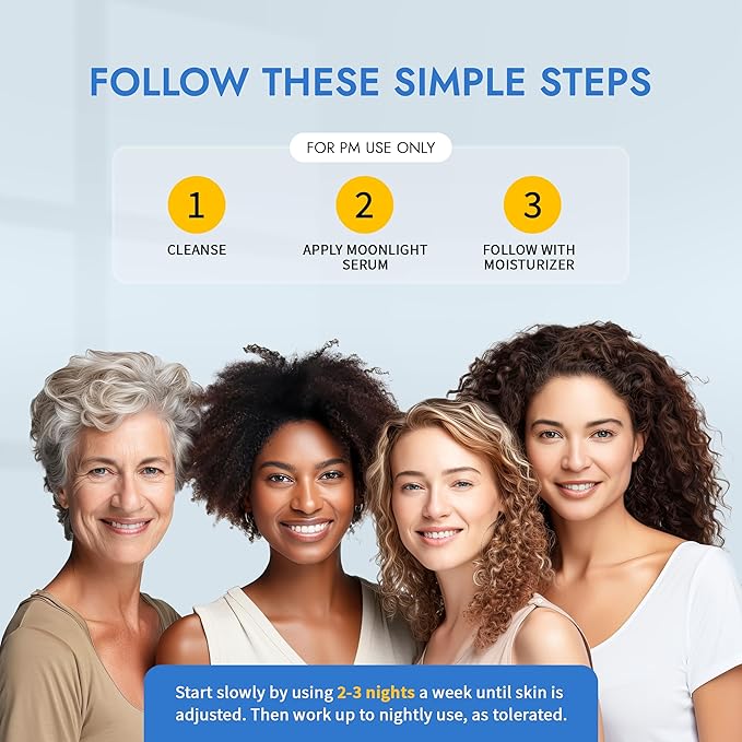 MAELOVE Moonlight Advanced Retinal Super Serum, 10x Stronger than Regular Retinol, for Softening Lines and Wrinkles, Reducing Dark Spots, Improving Skin Firmness, Vegan, Cruelty-Free, 1.0 fl oz