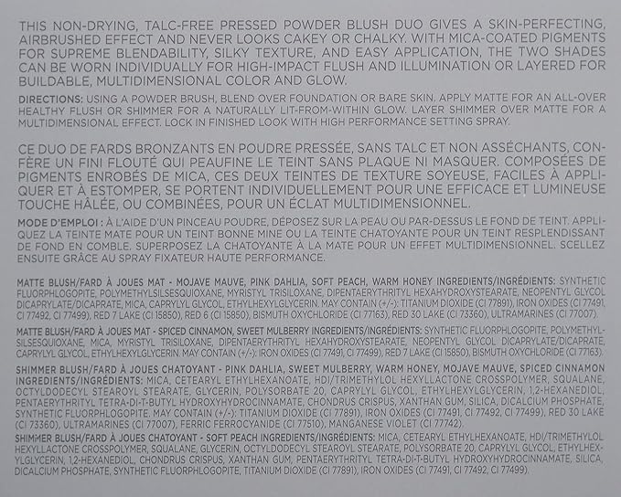 COVER FX Monochromatic Powder Blush Duo - Mojave Impact Color