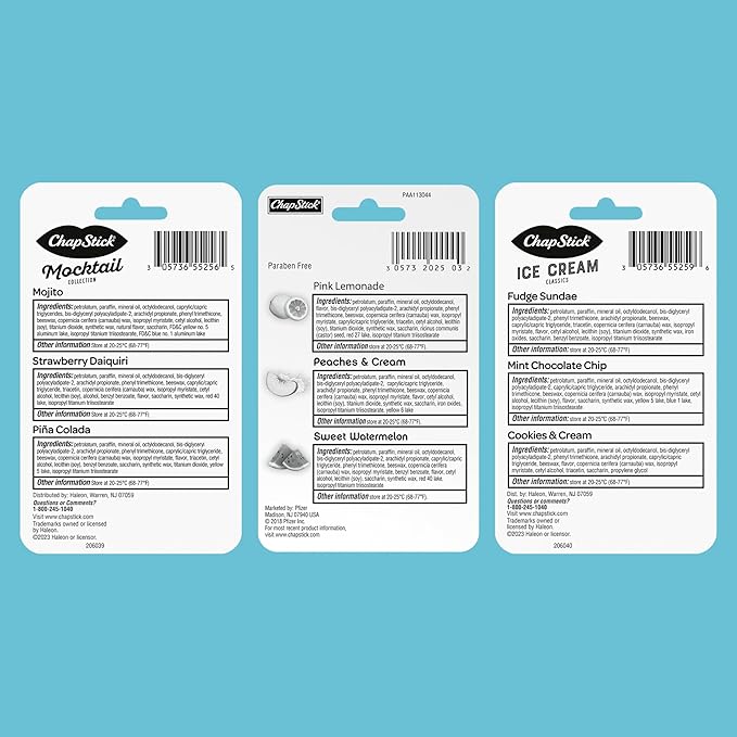 ChapStick Summer Variety Lip Balm Pack