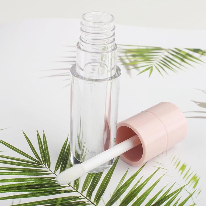 COSIDEA 20pcs Round 4ml 0.13oz Pink Empty lip 4ml