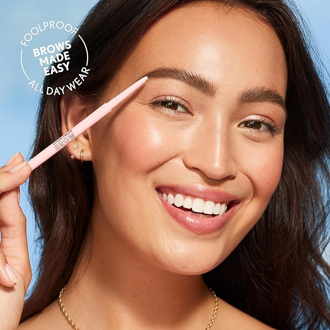 Covergirl Clean Fresh Brow Nano, 200 Blonde, Eyebrow Pencil, Ultra-Precise Tip, Waterproof, Transfer-Resistant, Built-In Spoolie, Vegan Formula, 0.001oz