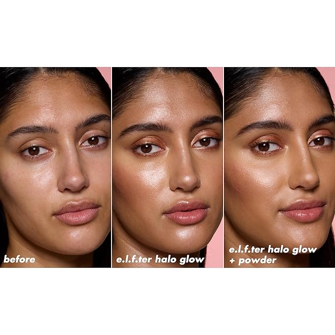 e.l.f. Halo Glow Powder Filter, Ultra-fine Finishing Powder, Smooths The Look of Pores & Fine Lines, Creates A Soft-Focus Glow, Vegan & Cruelty-Free, Medium Neutral