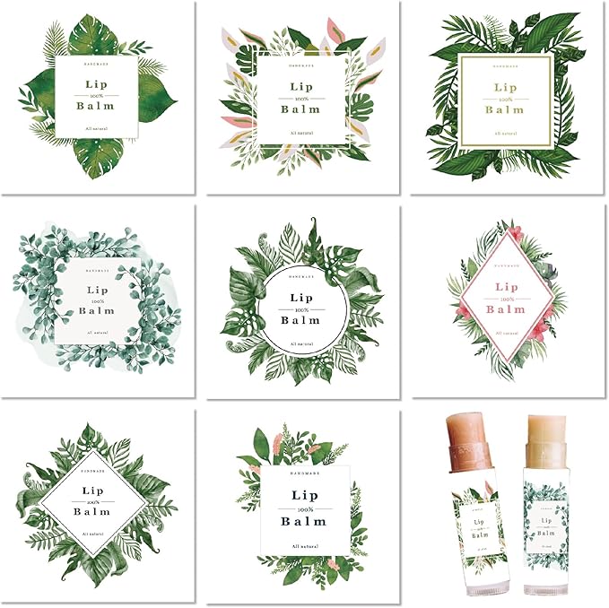 CRASPIRE 80Pcs 8 Styles Labels Lipsticks