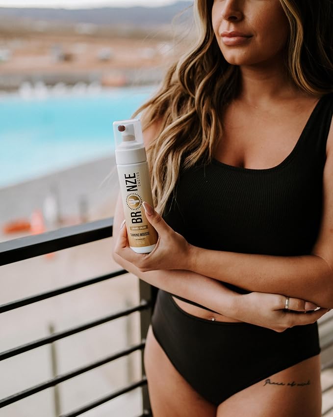 Caramel Cream Tanning Mousse | Easy Application & Instant Gratification | Dries Immediately Without Leaving You Sticky | Non-Scented, Streak Free