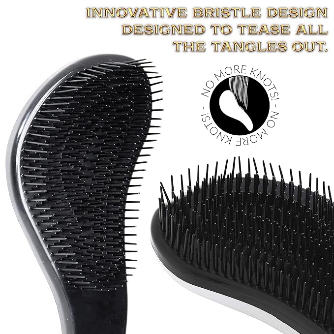 Harry Potter Gifts for Girls Hair Brush for All Hair Types Detangling Styling Women Beauty Accessories Handbag Size Official Product (Silver)