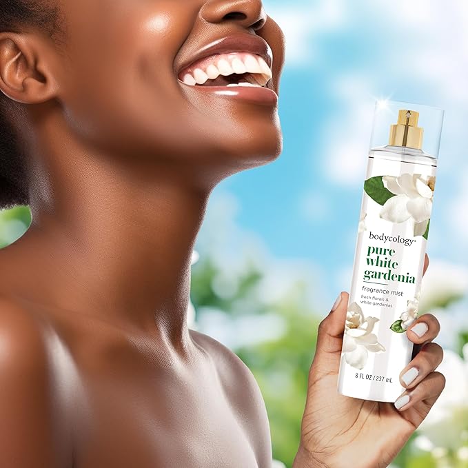 Bodycology Long-Lasting Fragrance Body Mist, Pure White Gardenia, 8 fl oz