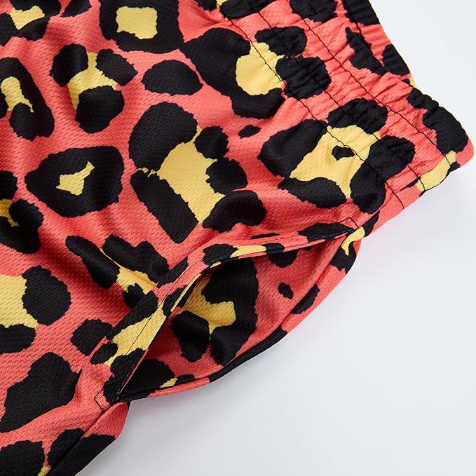 Fashion Funny Animal Printing Swim Trunks 5 inch Inseam Quick Dry Active Board Shorts for Men