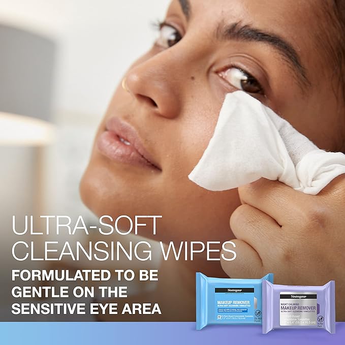 Neutrogena Day & Night Wipes, Makeup Remover Face