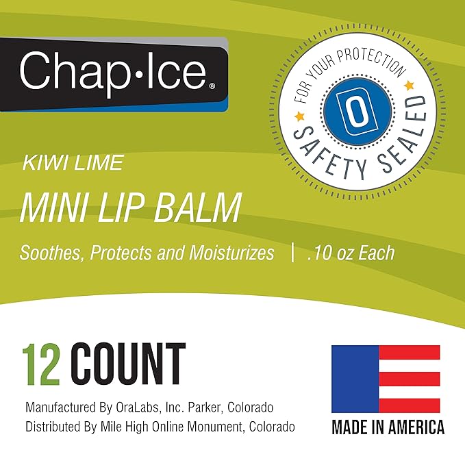 Chap-Ice® | 12-Count Mini Kiwi Lime (0.10oz/3g