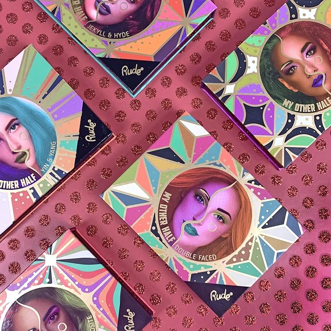 My Other Half Duo Shade Face Palette - Pearadox Conundrum by Rude Cosmetics for Women - 0.4 oz Makeup