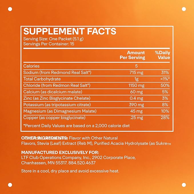 LTH Hydrate Hydration Mix - Trusted by Life Time Fitness Members - NSF Certified for Sport - Electrolyte Powder - Plant-Based, Non-GMO, Gluten Free - 15 Single-Serve Packets (Lemon Lime)