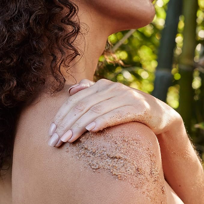 LATHER Bamboo Lemongrass Foaming Body Scrub - Gentle Exfoliating & Hydrating Scrub for All Skin Types - Leaves Soft & Smooth Skin - Scrub for the Body, Hands & Feet - 8 Oz Jar