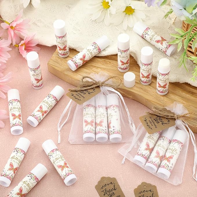 Demissle 50 Pcs Baby Shower Lip (Butterfly)