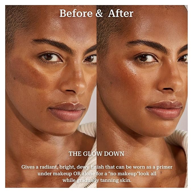 Bronzing Drops, Lightweight Non-greasy Liquid Bronzer for Face & Body, Glow Bronzing Serum for Flawless Skin & Radiant Finish (DEEP BRONZE)