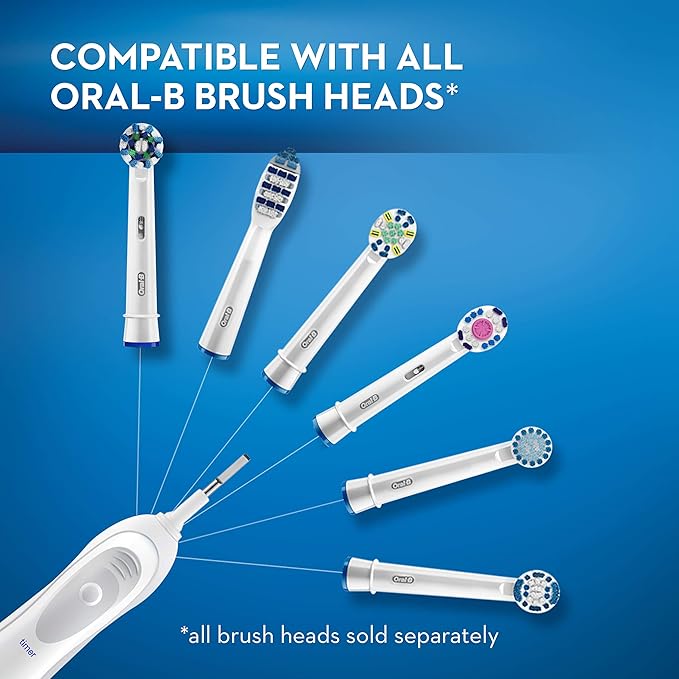 Oral-B Clinical Floss Action, Battery Powered Toothbrush, 1 Count -White