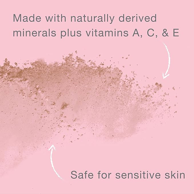 Neutrogena Mineral Sheers Loose Powder Makeup Foundation, Lightweight Face Makeup, Sheer to Medium Buildable Coverage, Sensitive Skin Foundation with Vitamins A, C, & E, Natural Ivory 20, .19 oz