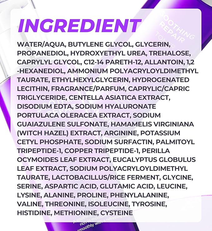 Soothing Repair Face Toner R4 | Hydrating Moisturizing fl oz