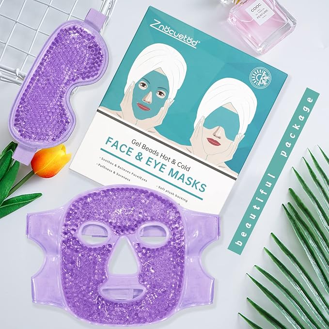 Cooling ice face eye mask