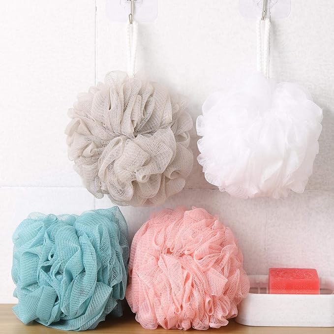 Btyms 4 pieces loofah sponges