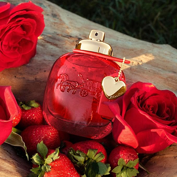 Coach Love Eau de Parfum - Long Lasting Fragrance with notes of Strawberry, Red Velvet Rose & Cedarwood 5.0 fl. oz.