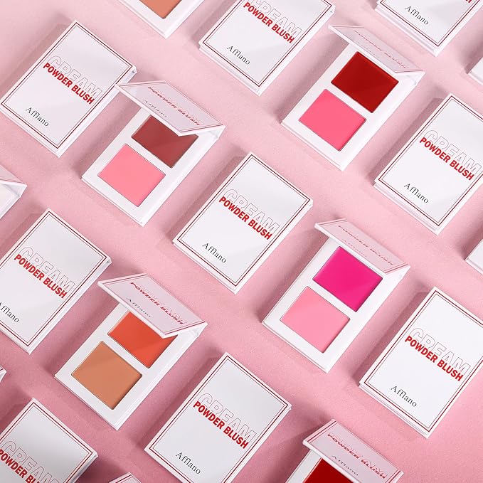 Blush for Cheeks, Highly Pigmented Soft Matte Cream (TIPSY 01#)