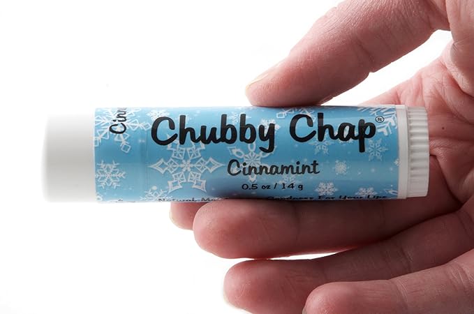 Chubby Chapstick - Large Jumbo Chapstick Natural Chapstick - .5 Ounce Lip Balm (Cinnamint)