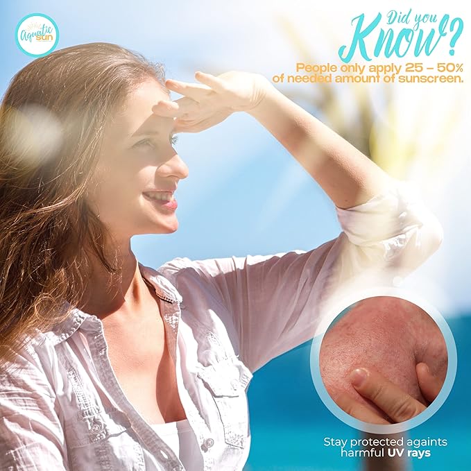 UV Stickers for Sunscreen Reapplication to Avoid Burns - Sunscreen Reminder Stickers You Can Wear All Day - Sweat & Waterproof UV Activated Sunscreen Stickers - Aquatic Sun UV Sticker to Protect Skin