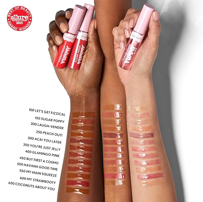 COVERGIRL Clean Fresh Yummy Lip Gloss, Sheer, Natural Scents, Vegan Formula - Coconuts About You