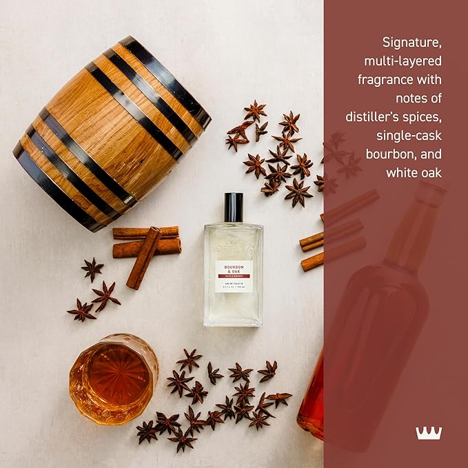 Cremo Cologne for Men - Bourbon & Oak Mens Cologne Spray - A Sophisticated Blend of Distiller’s Spice, Fine Bourbon and White Oak, Fragrances For Men, 3.4 Fl Oz