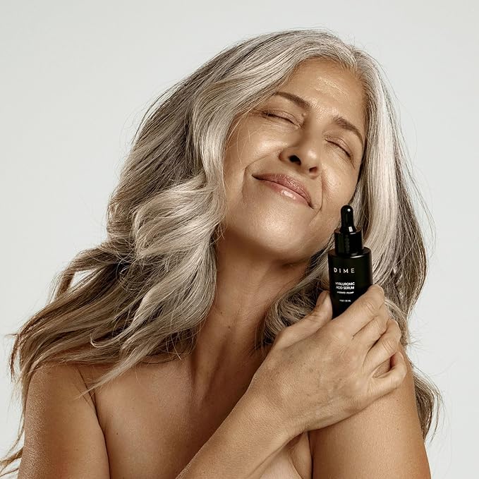 DIME Beauty Hyaluronic Acid Serum, Ultra Hydrating Face Serum with Pure Hyaluronic Acid, 1 oz / 30 ml