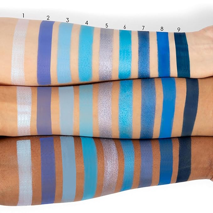 ColourPop Blue Moon Shadow Palette - Monochromatic Blue 3 oz